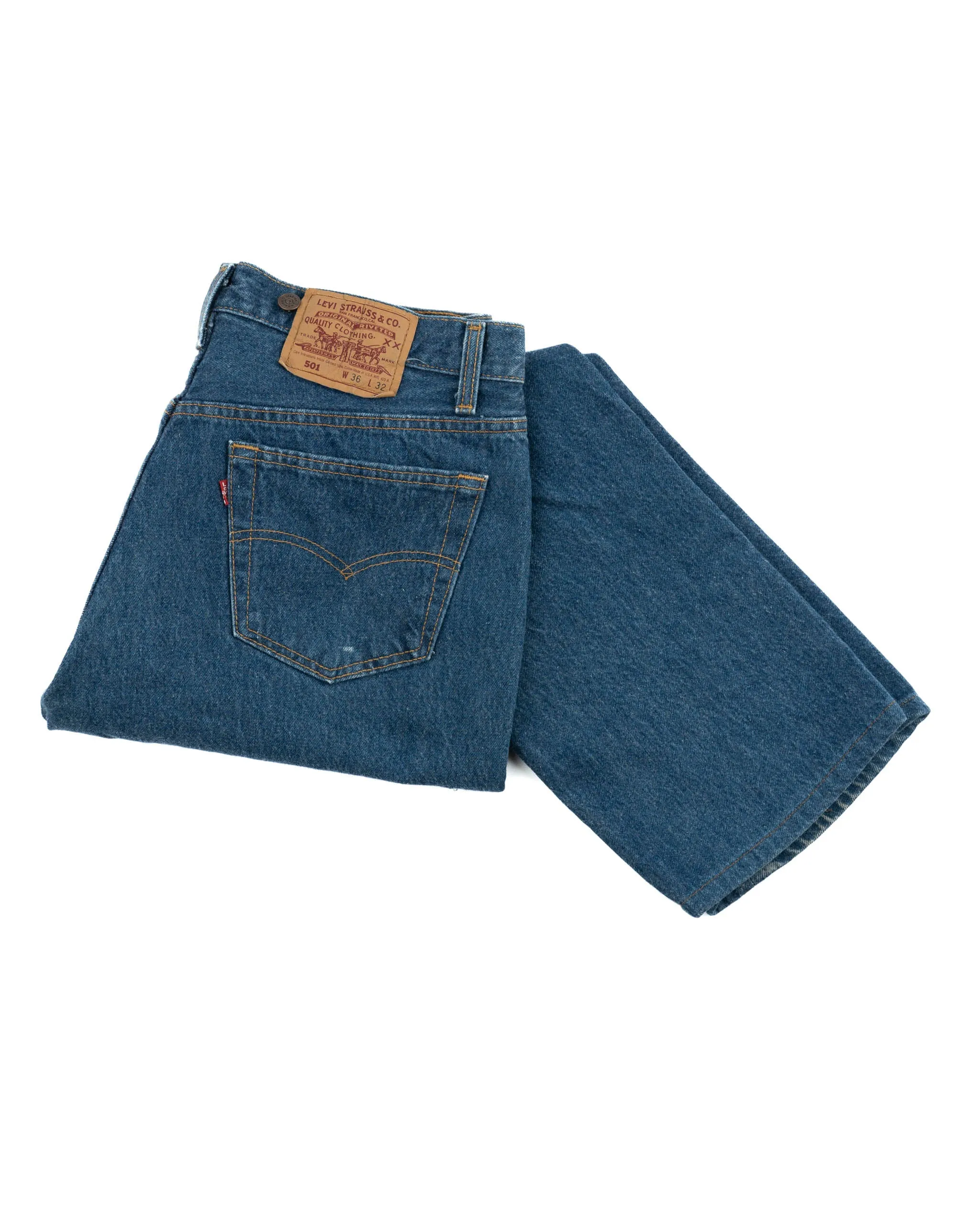 80's Levi's Dark Wash 501 Denim - 33" x 28"