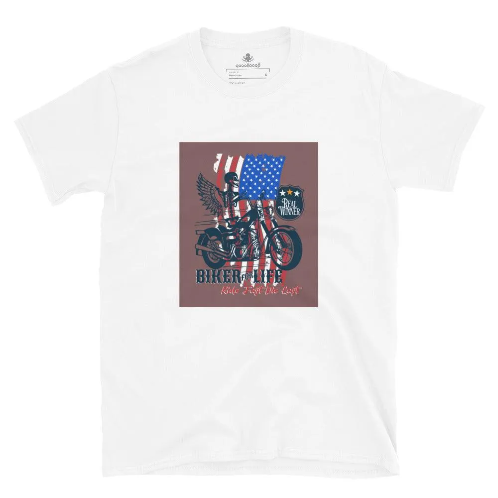 Biker For Life | Unisex Soft Style T-Shirt