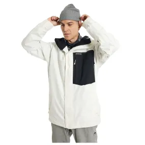 Burton Men's Powline 2L Gore‑Tex Jacket 2024 Stout White/True Black