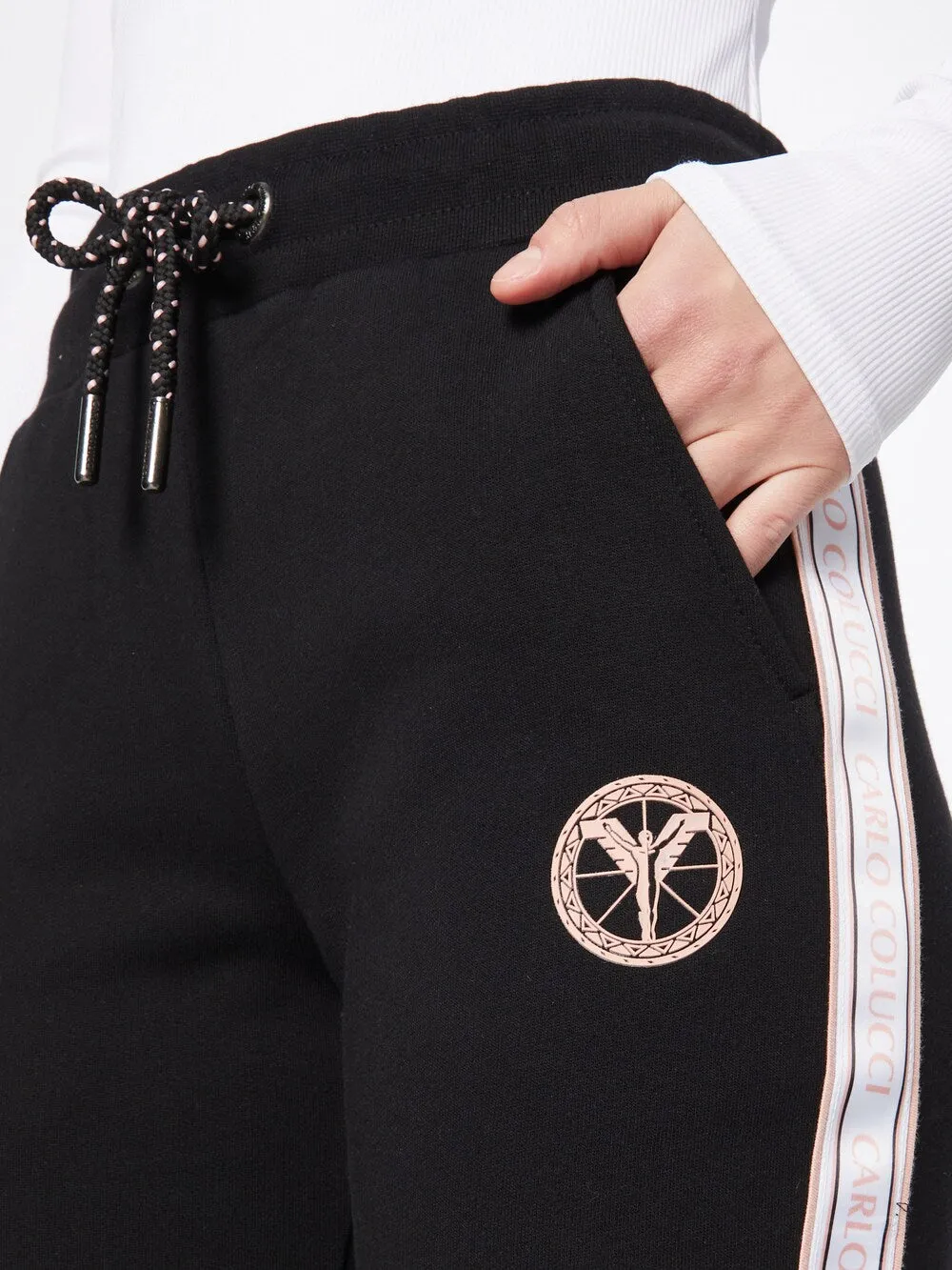 Carlo Colucci tapered trousers, black