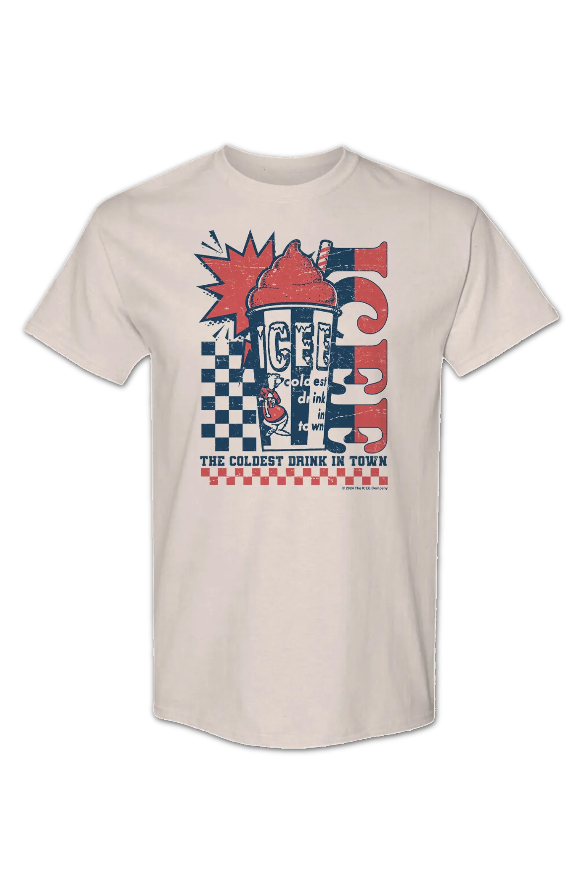 Checkerboard Coldest Drink In Town ICEE T-Shirt