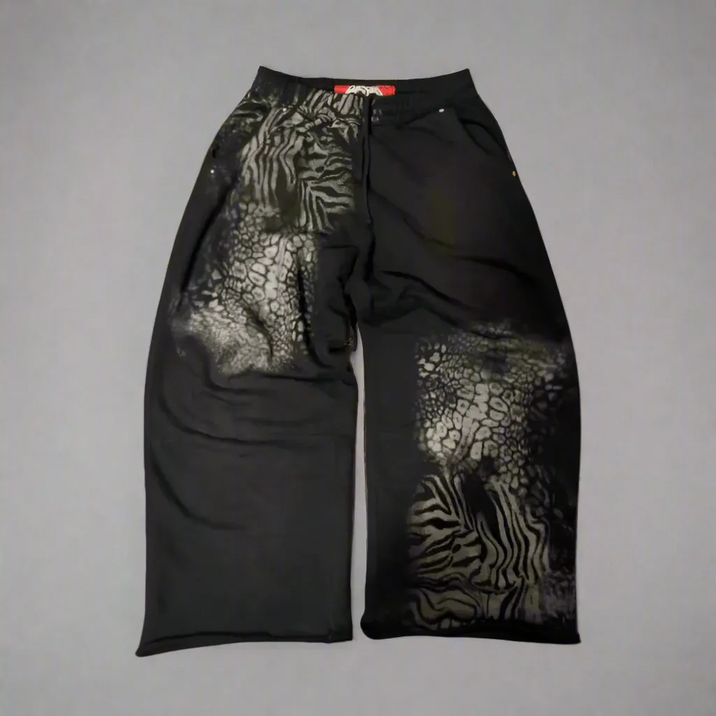 Cheetah Print Heavyweight Loose Fit Sweatpants