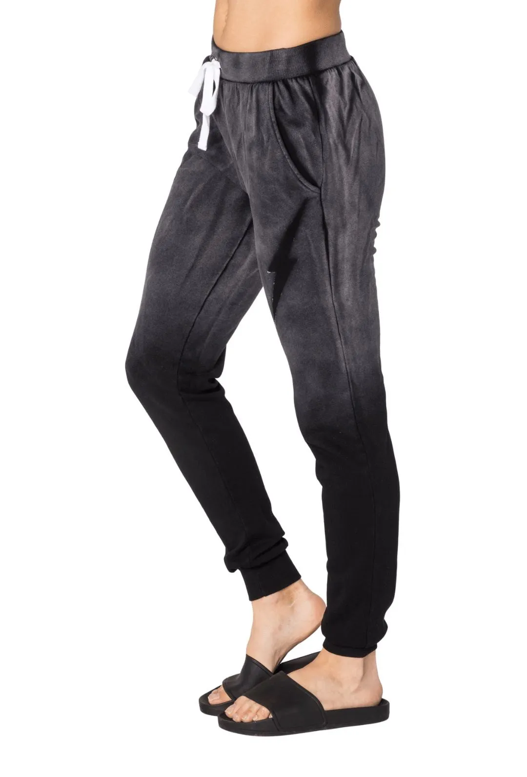 CHRLDR Stencil Bolt Flat Pocket Sweatpants - Black/Grey