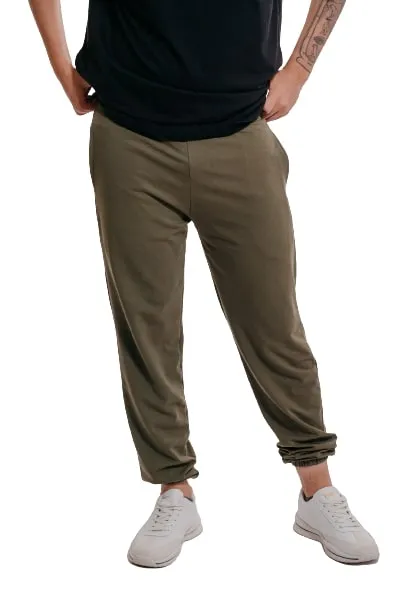 Colorful Comfy oversized Sweatpa-Dark Olive