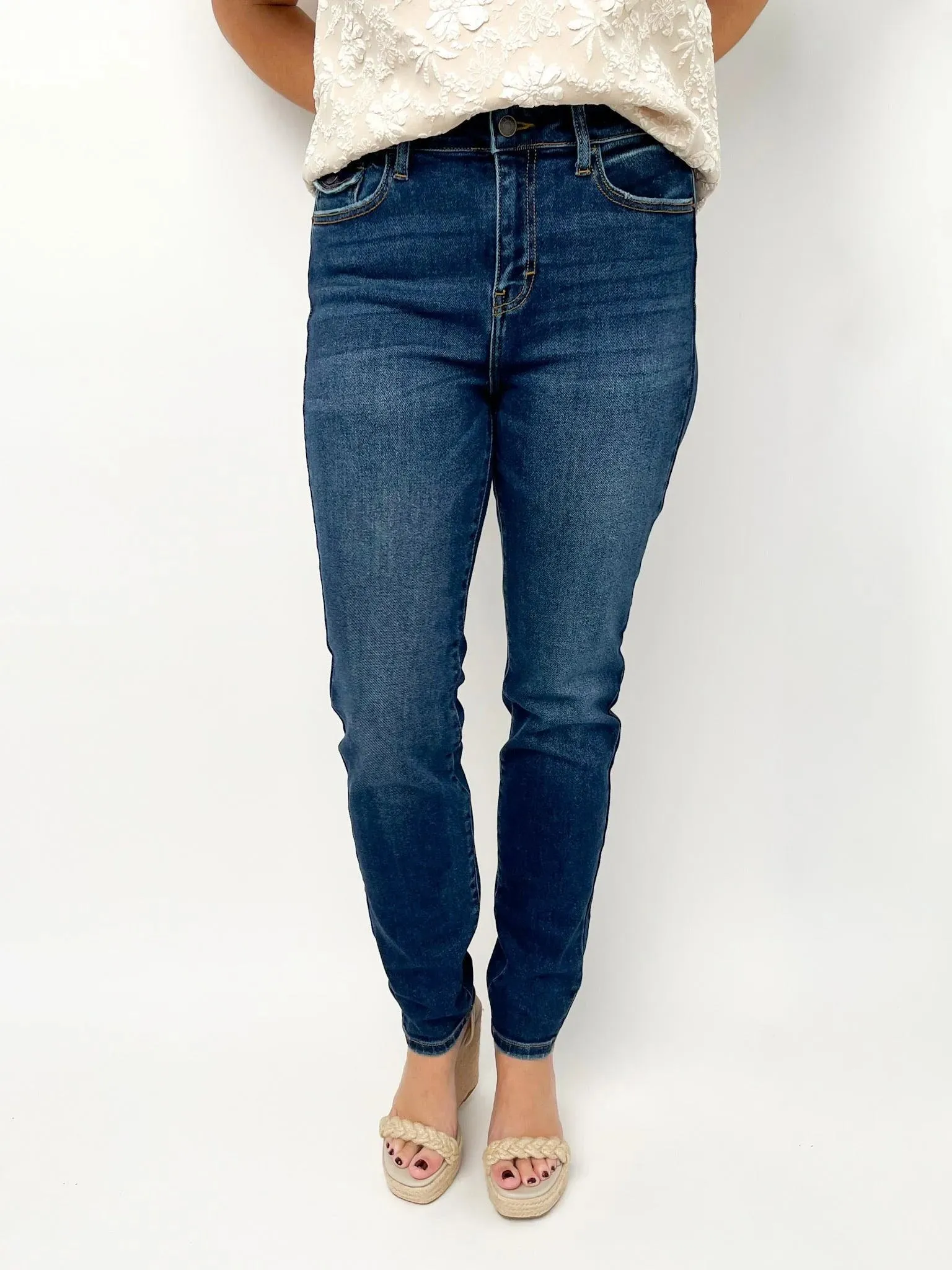 Dark Wash Ankle Jeans