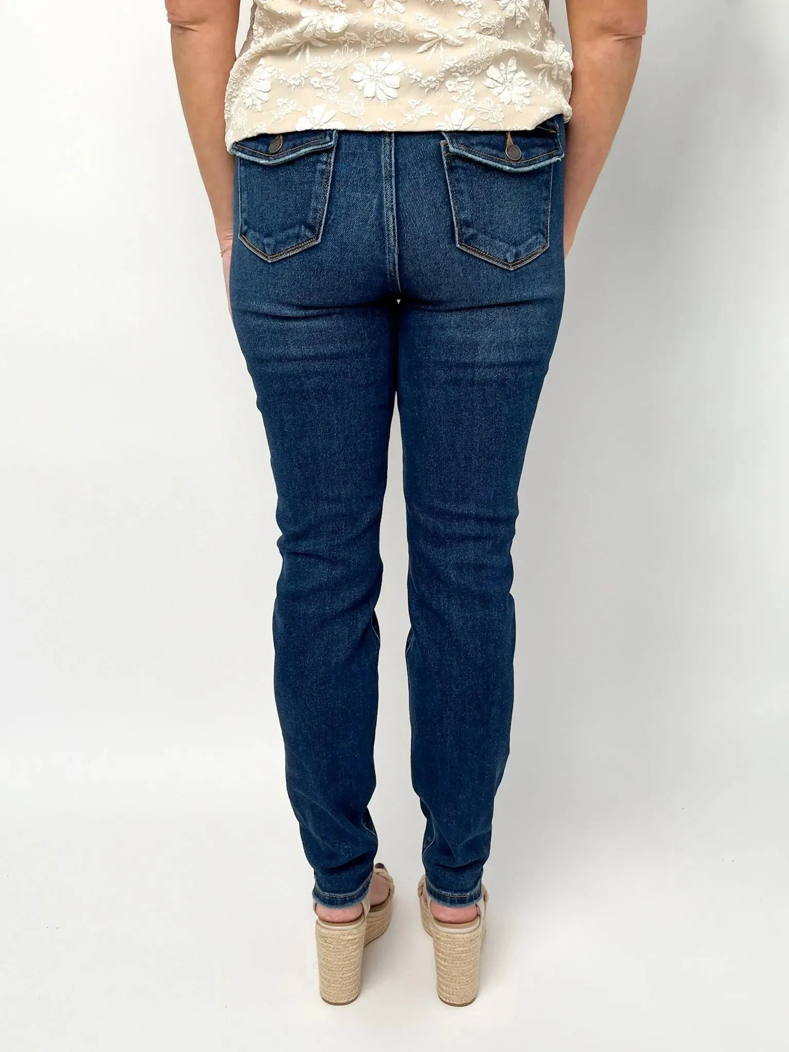 Dark Wash Ankle Jeans