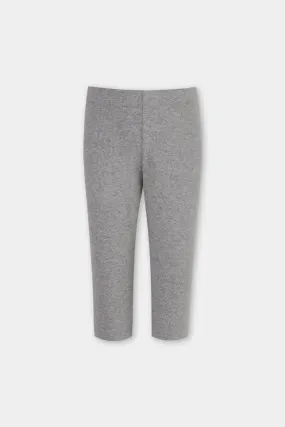 Girls Solid Grey Tights