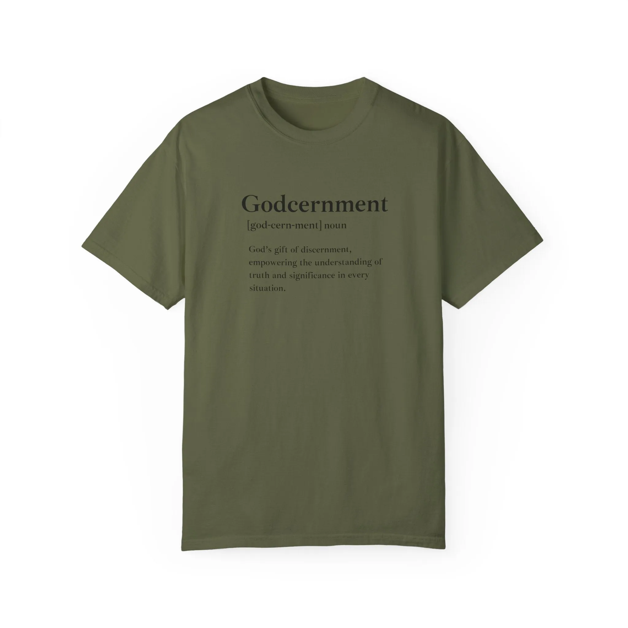 Godcernment T-Shirt – Comfort Colors 1717 Garment-Dyed Tee