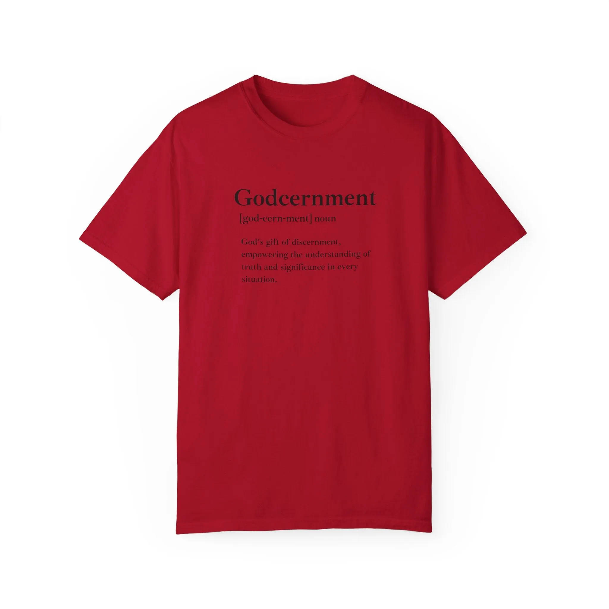 Godcernment T-Shirt – Comfort Colors 1717 Garment-Dyed Tee