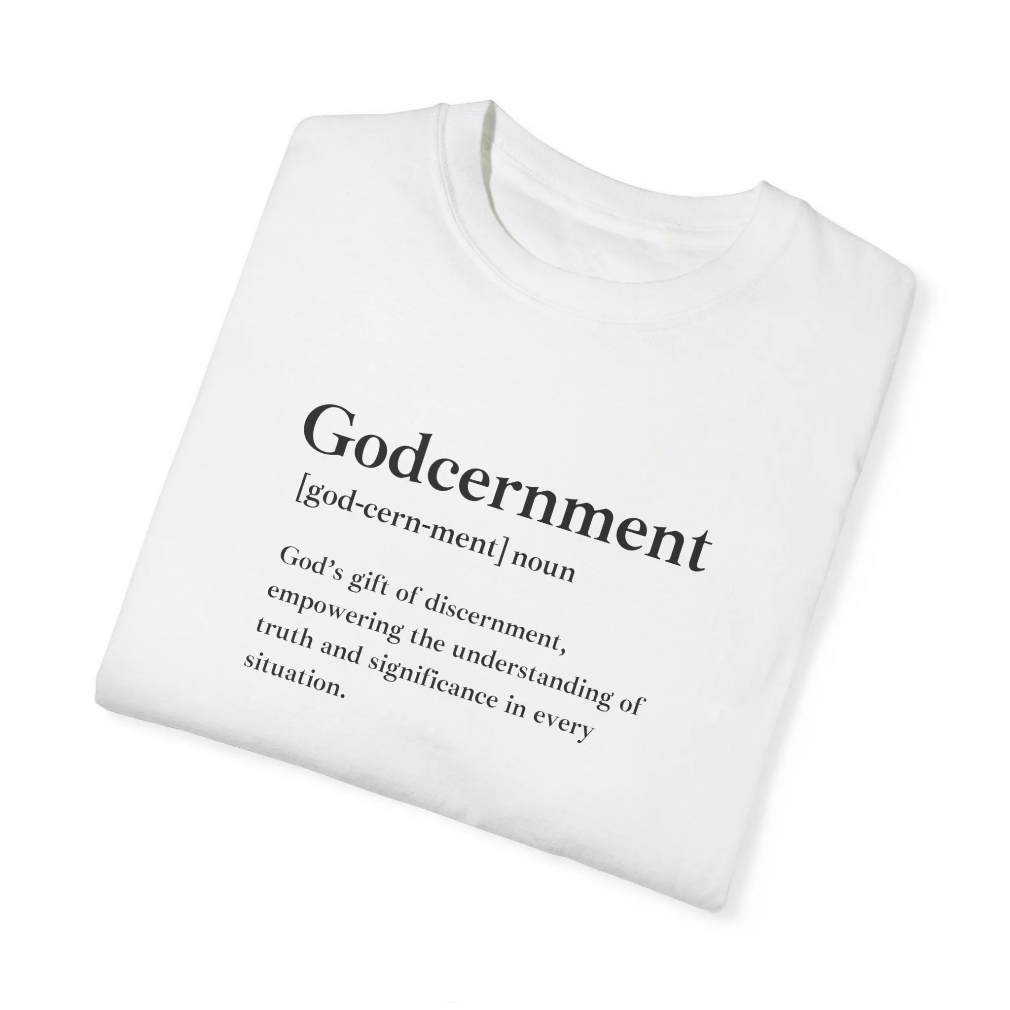 Godcernment T-Shirt – Comfort Colors 1717 Garment-Dyed Tee