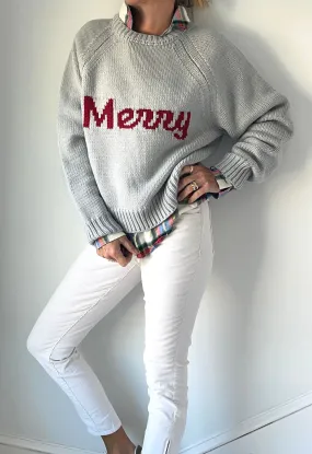 Gray Classic MERRY Sweater
