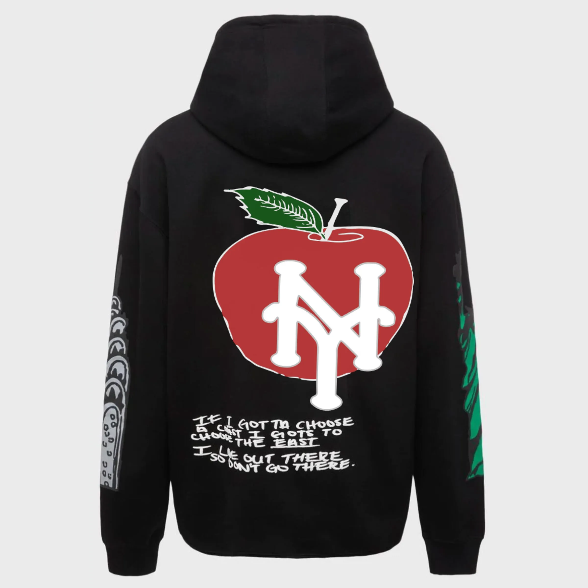 Homme   Femme Cali to NYC Hoodie - Black (HFAW202162-5)