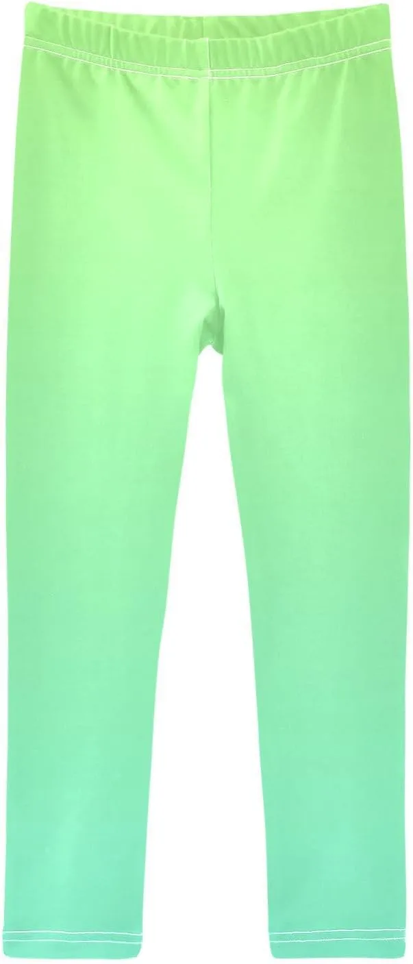 J JOYSAY Blue Pink Gradient Girls Leggings Kids Yoga Pants