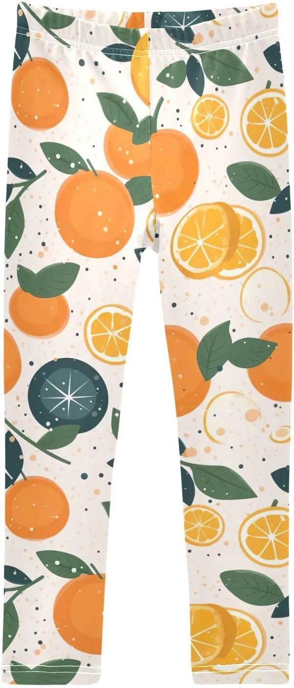 J JOYSAY Orange Girls Leggings Teen Girl Pants