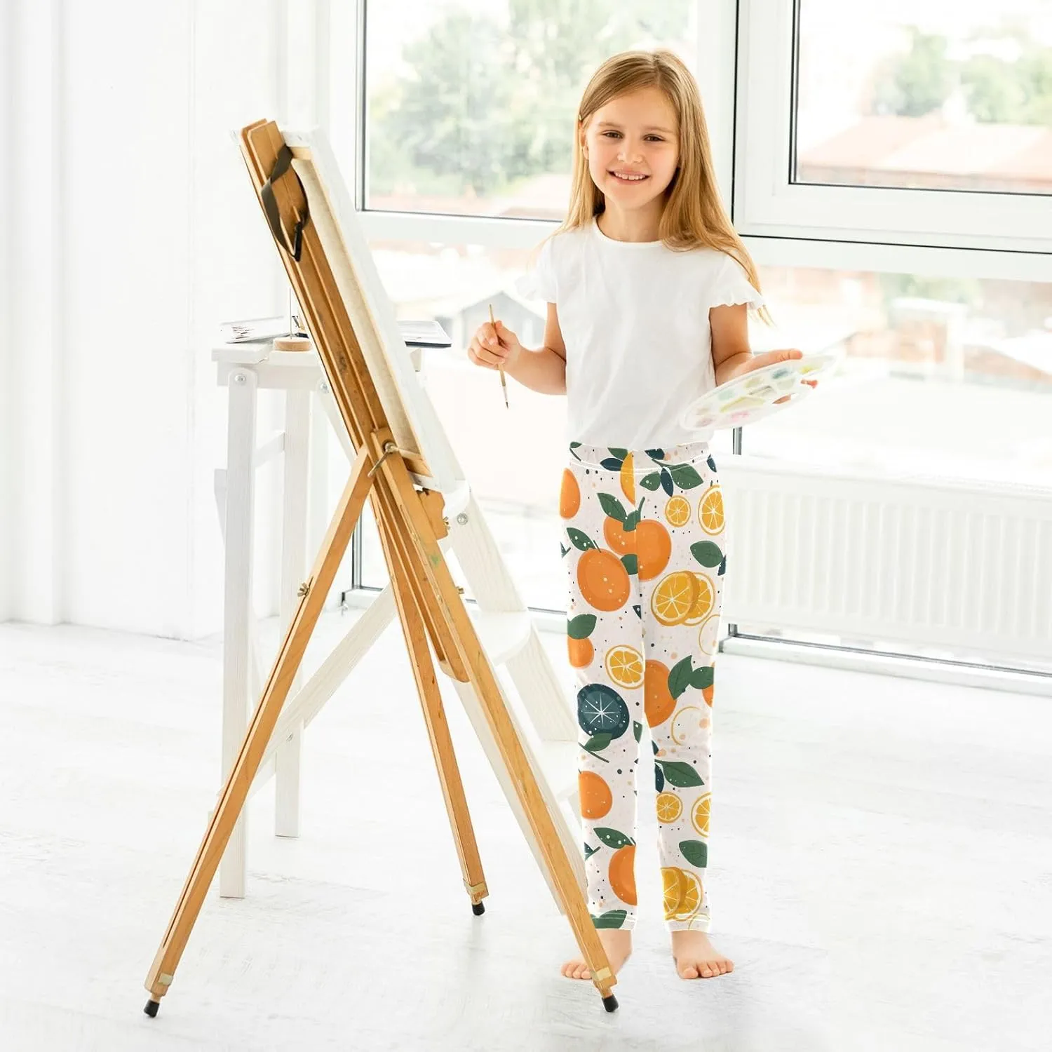J JOYSAY Orange Girls Leggings Teen Girl Pants
