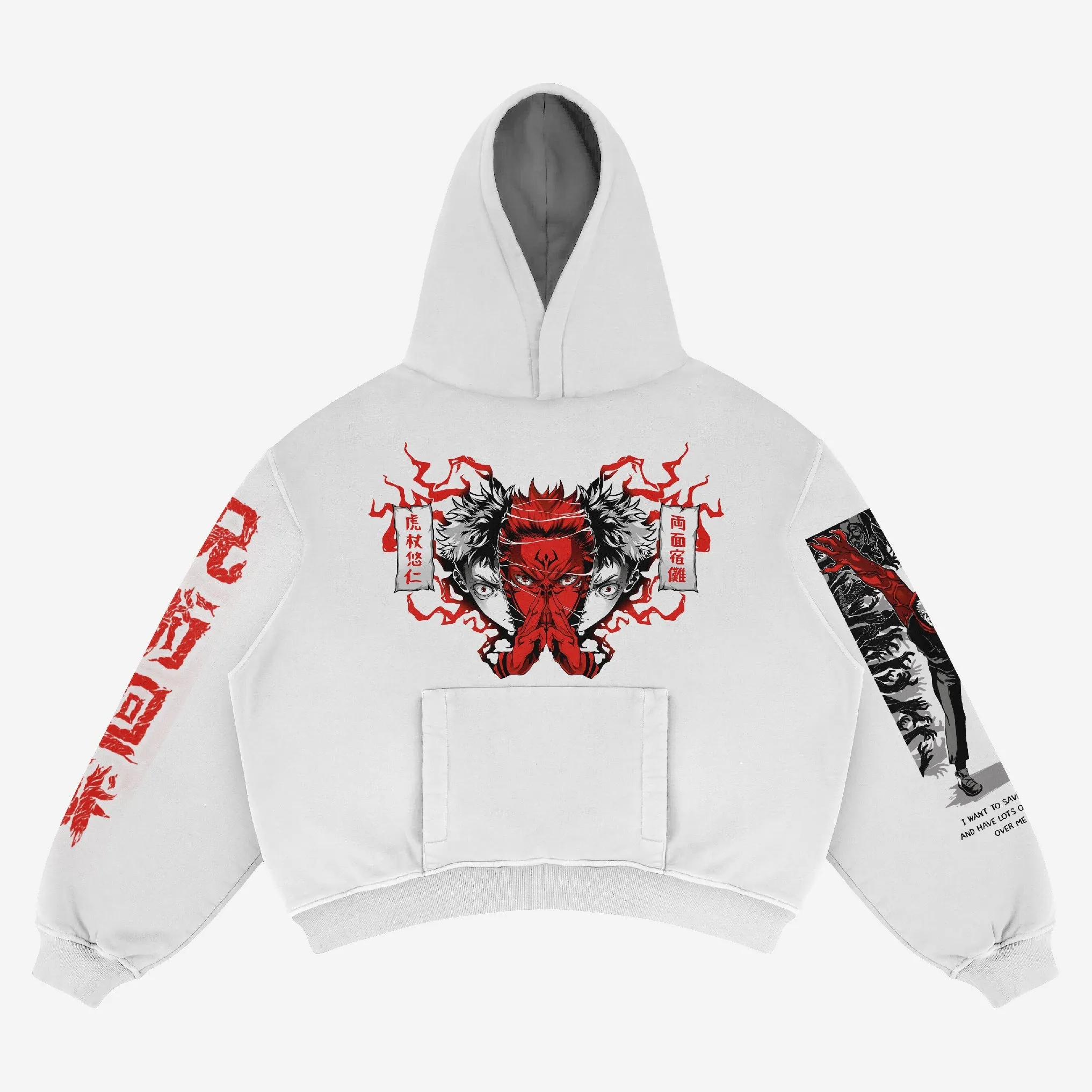 Jujutsu Kaisen Yuji Itadori Anime Hoodie - High-Quality Jujutsu Kaisen Apparel
