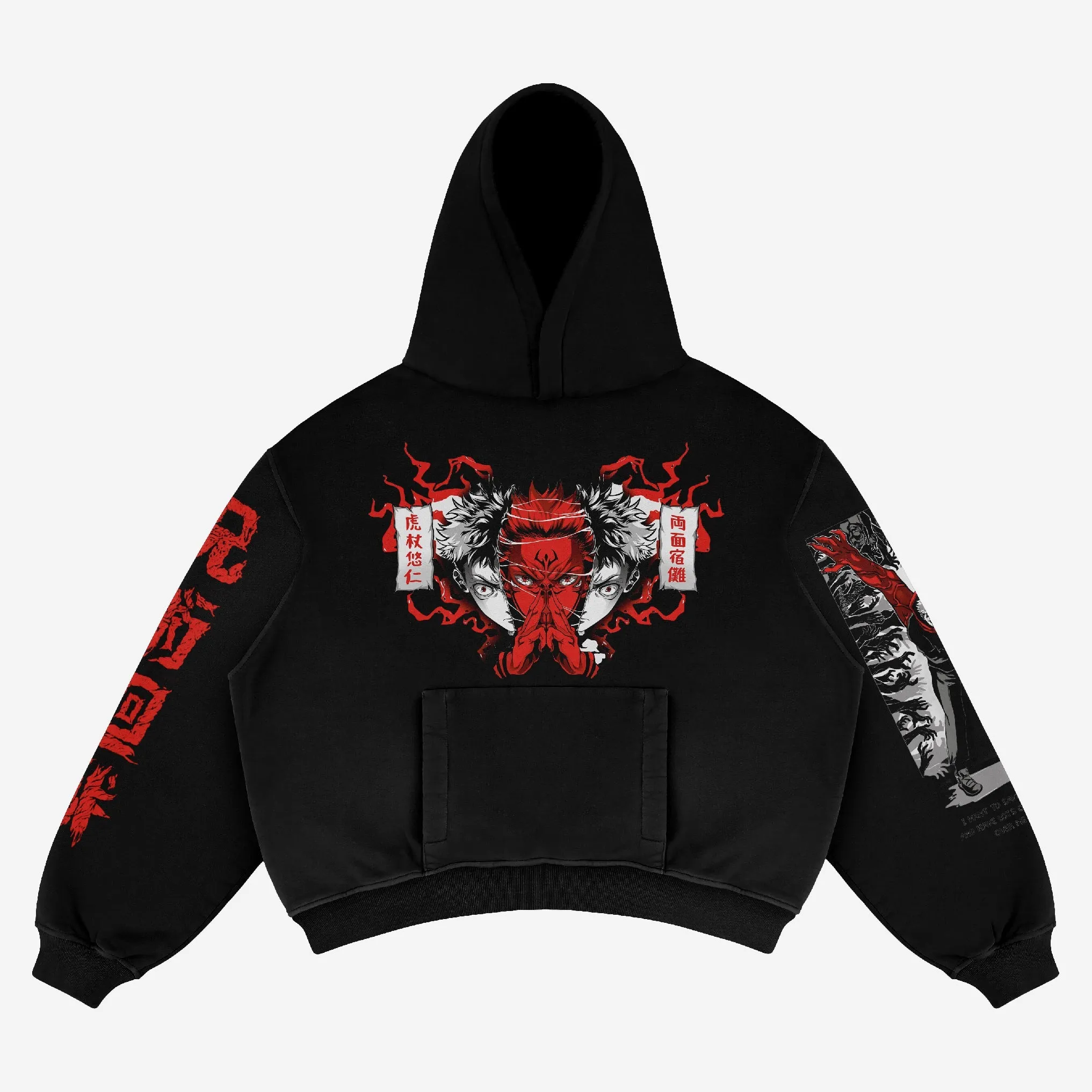 Jujutsu Kaisen Yuji Itadori Anime Hoodie - High-Quality Jujutsu Kaisen Apparel