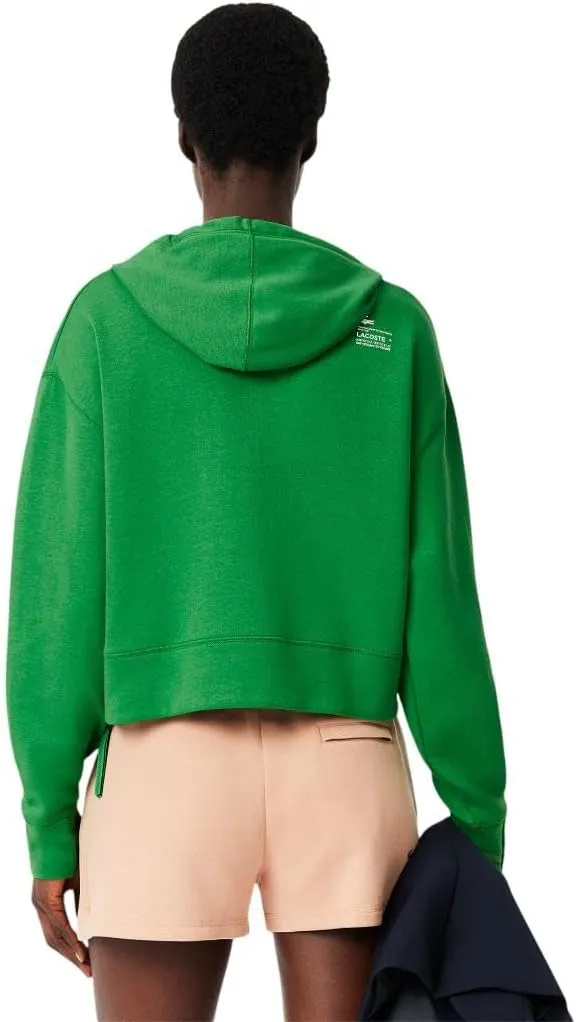 Lacoste Women's Short Cut Cutton Hoodie