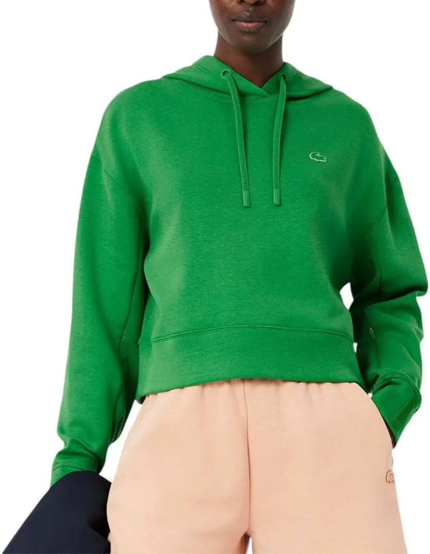 Lacoste Women's Short Cut Cutton Hoodie