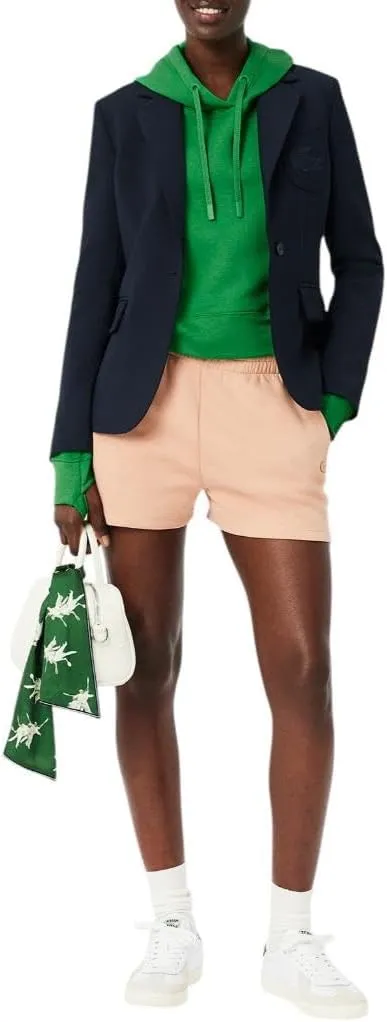 Lacoste Women's Short Cut Cutton Hoodie