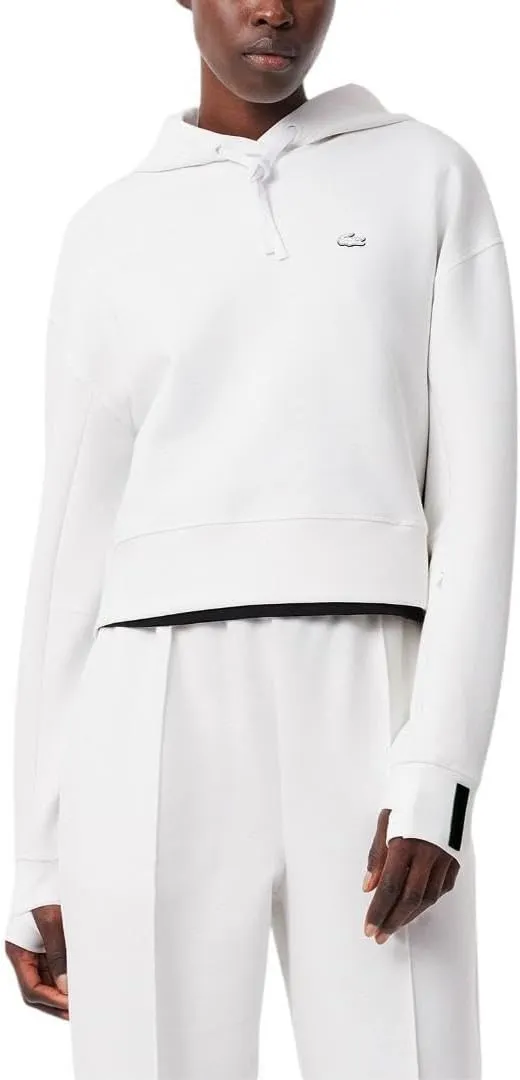 Lacoste Women's Short Cut Cutton Hoodie