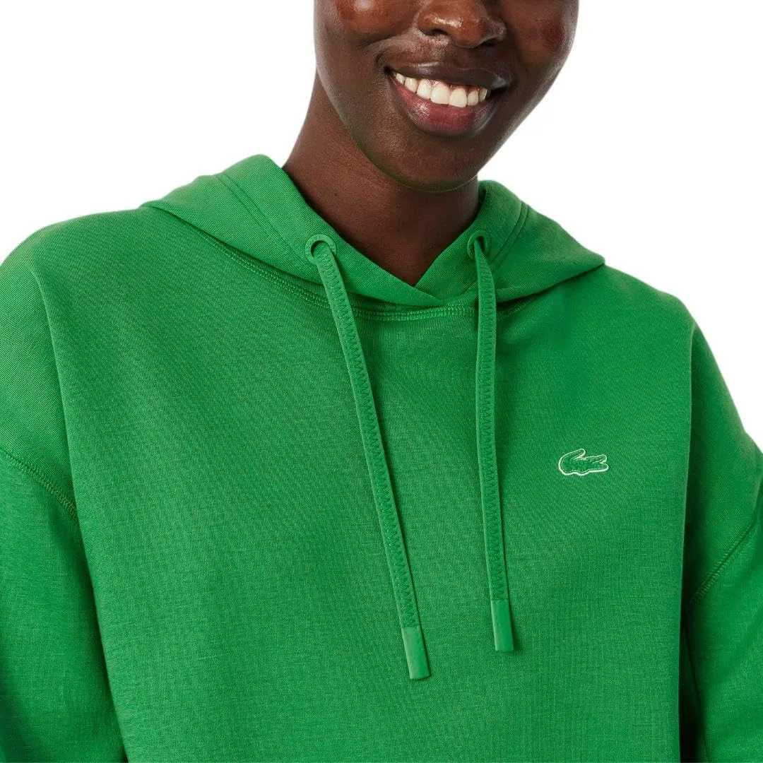 Lacoste Women's Short Cut Cutton Hoodie