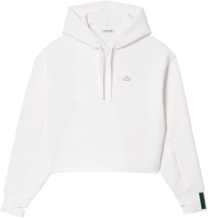 Lacoste Women's Short Cut Cutton Hoodie