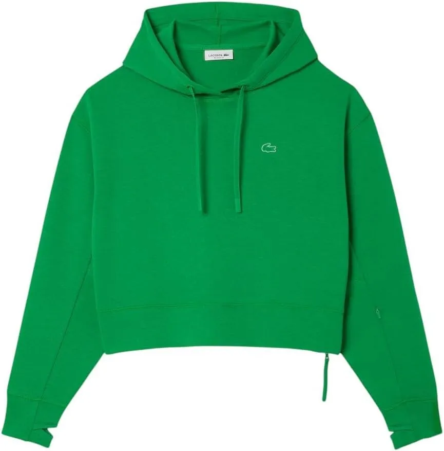 Lacoste Women's Short Cut Cutton Hoodie