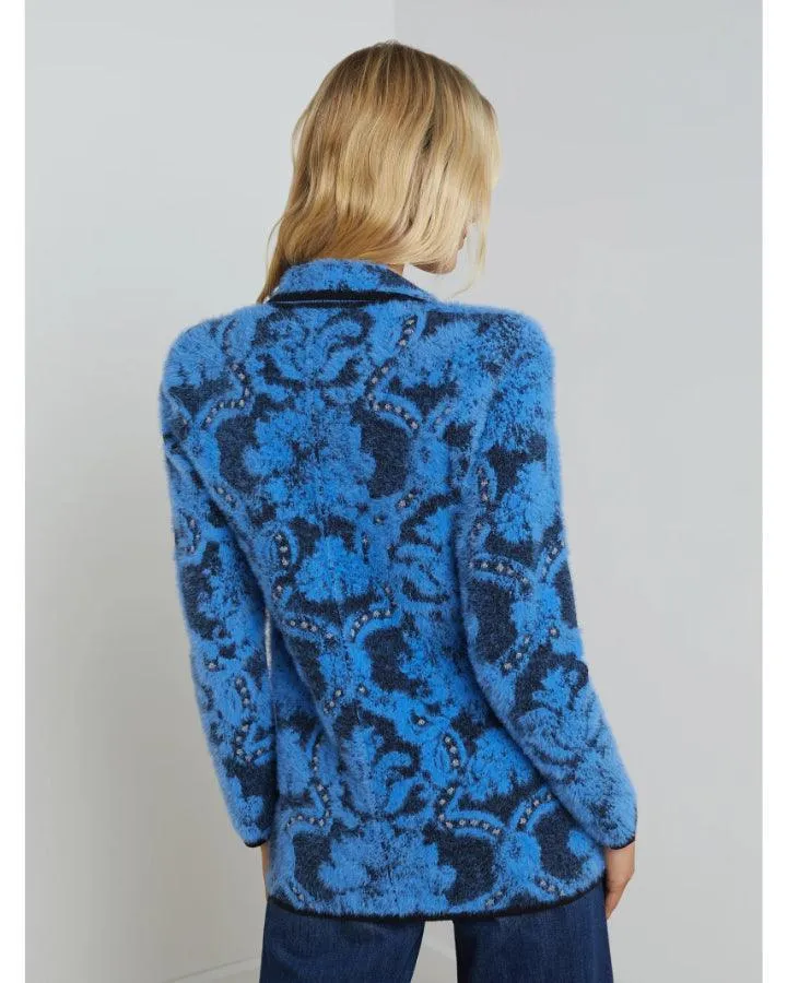 L'Agence Eileen Jacquard Knit Blazer