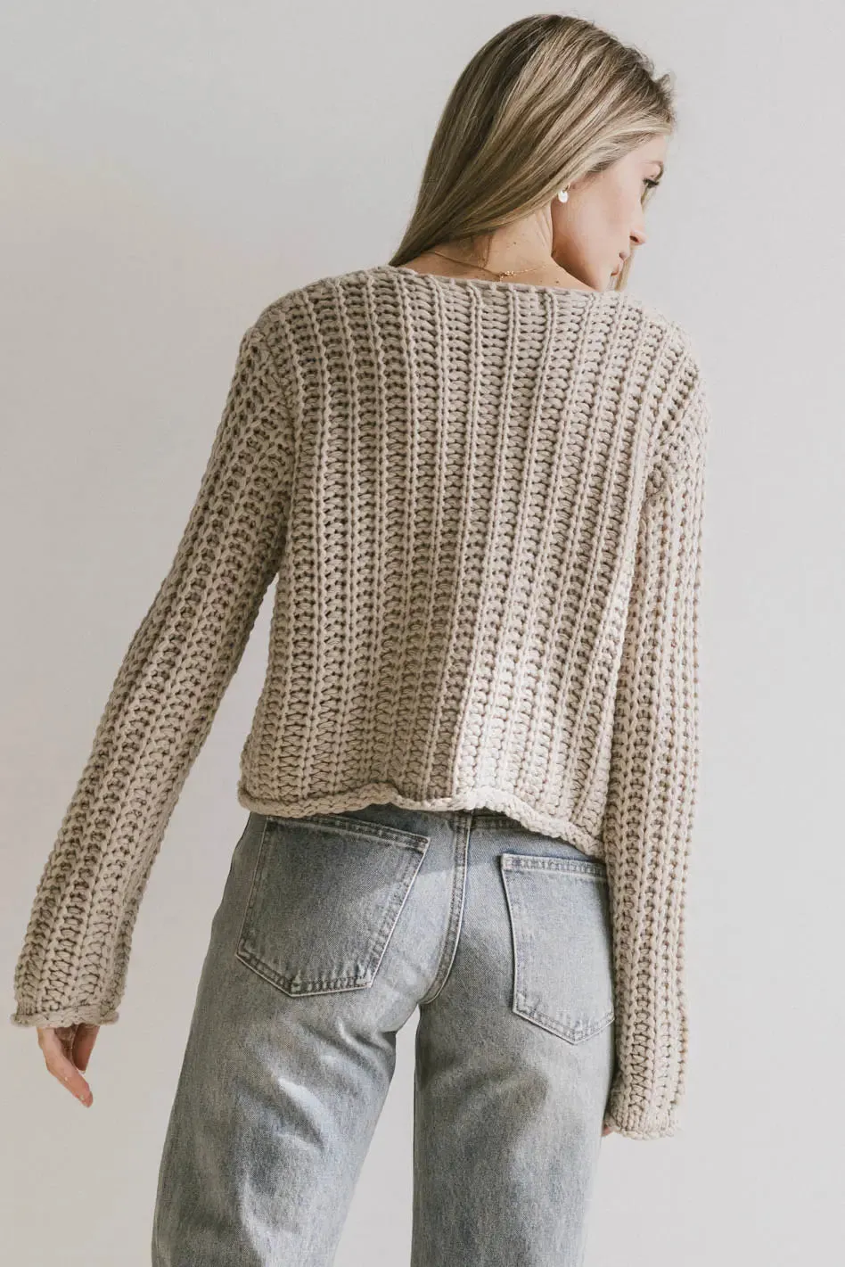 Luca Chunky Knit Sweater in Natural