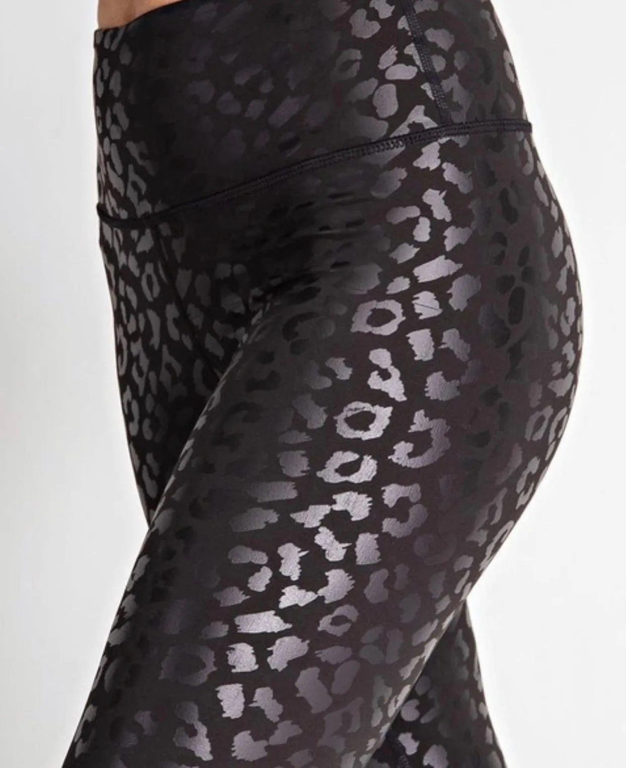 Muted Black Cheetah Leggings