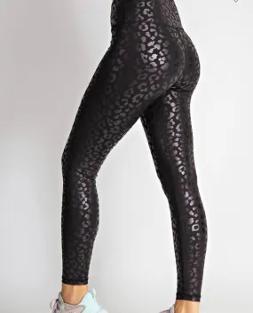 Muted Black Cheetah Leggings