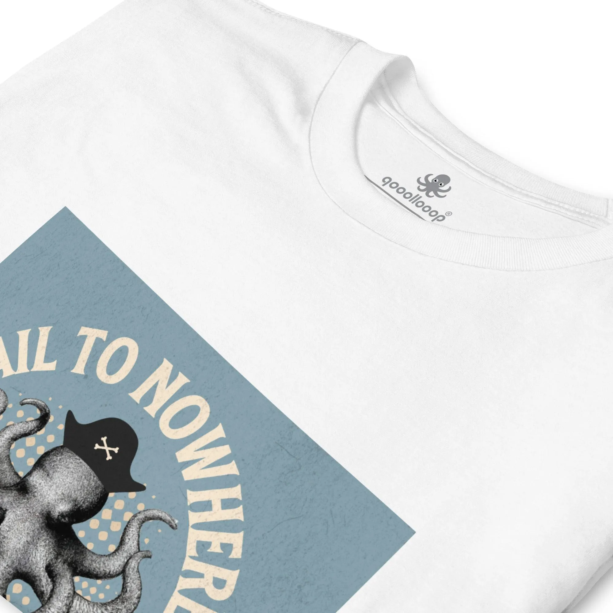 Octopus Pilot Sail To Nowhere | Unisex Soft Style T-Shirt