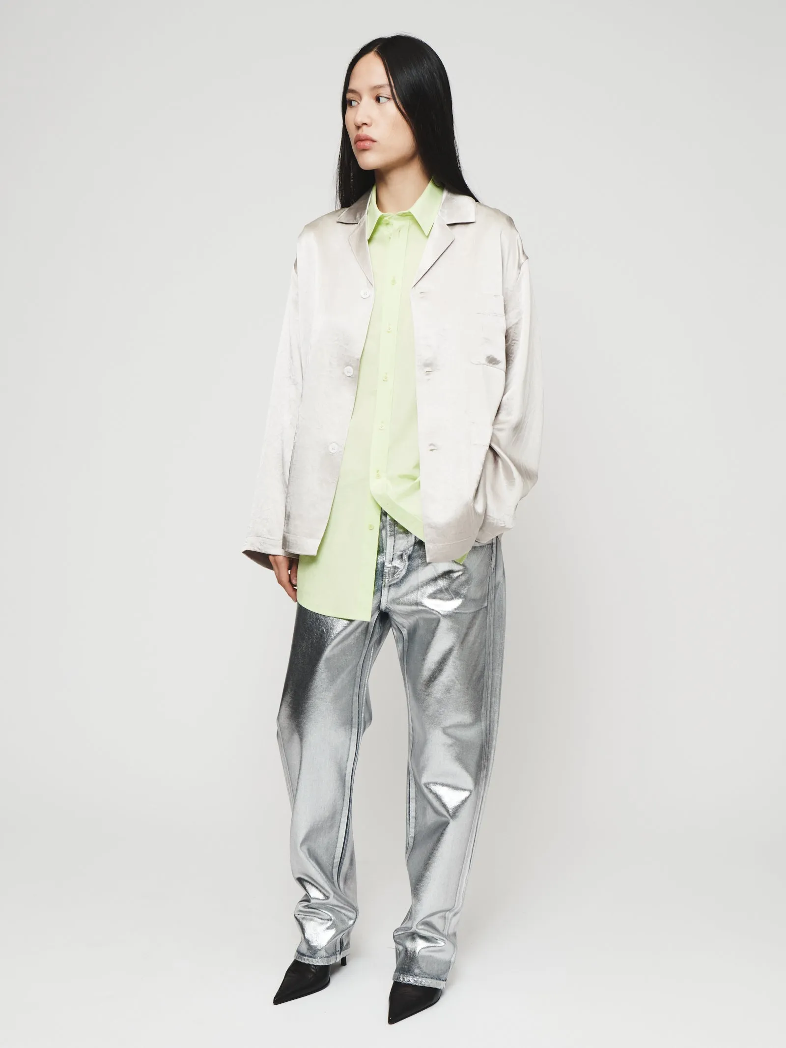 Pajama Shirt in Champagne