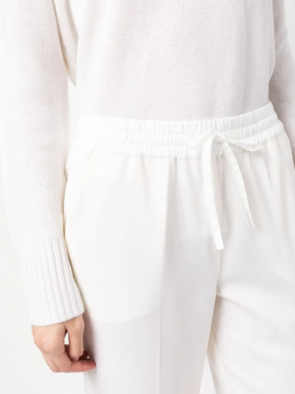 PAROSH tapered drawstring trousers