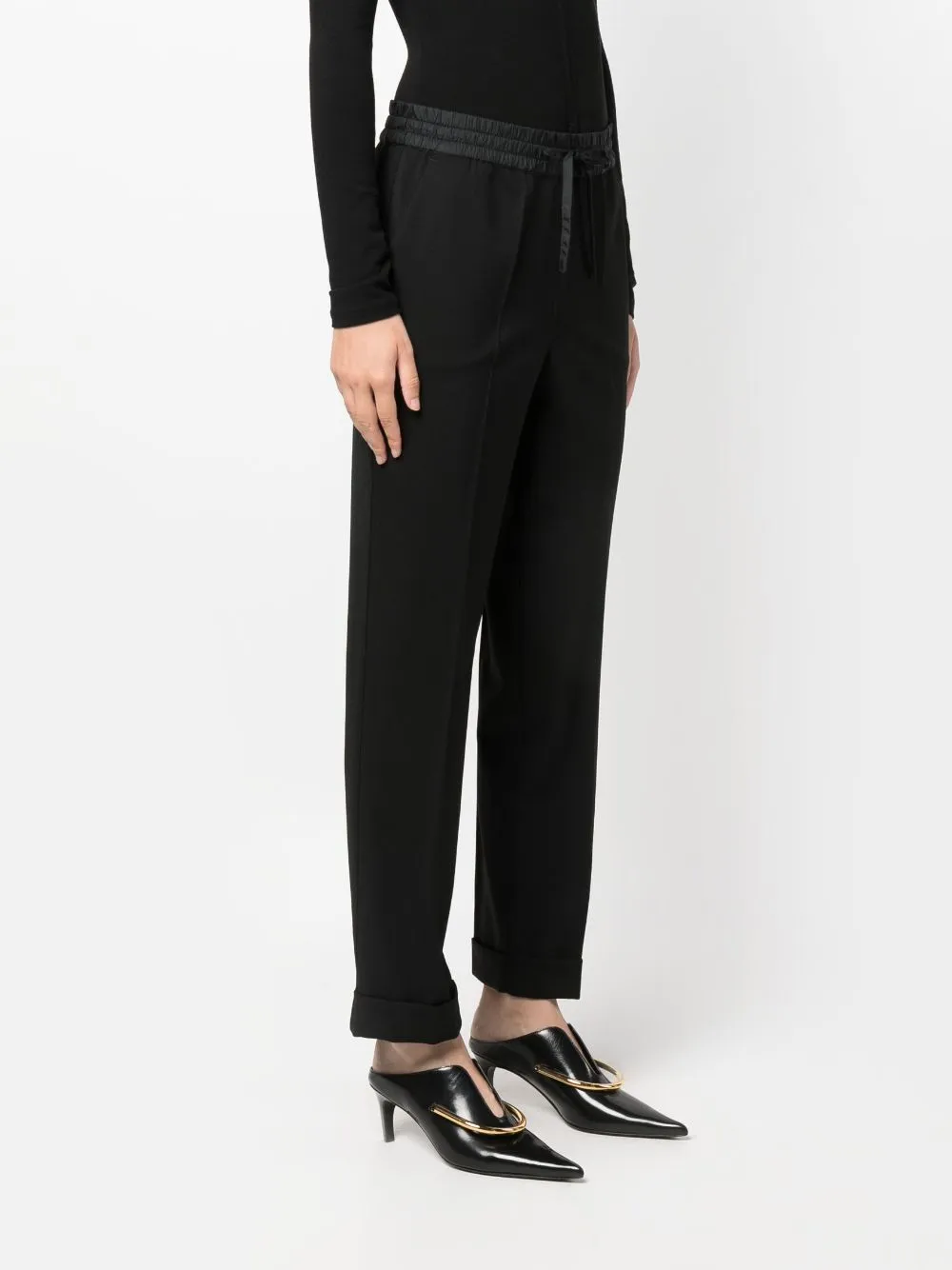 PAROSH tapered drawstring trousers