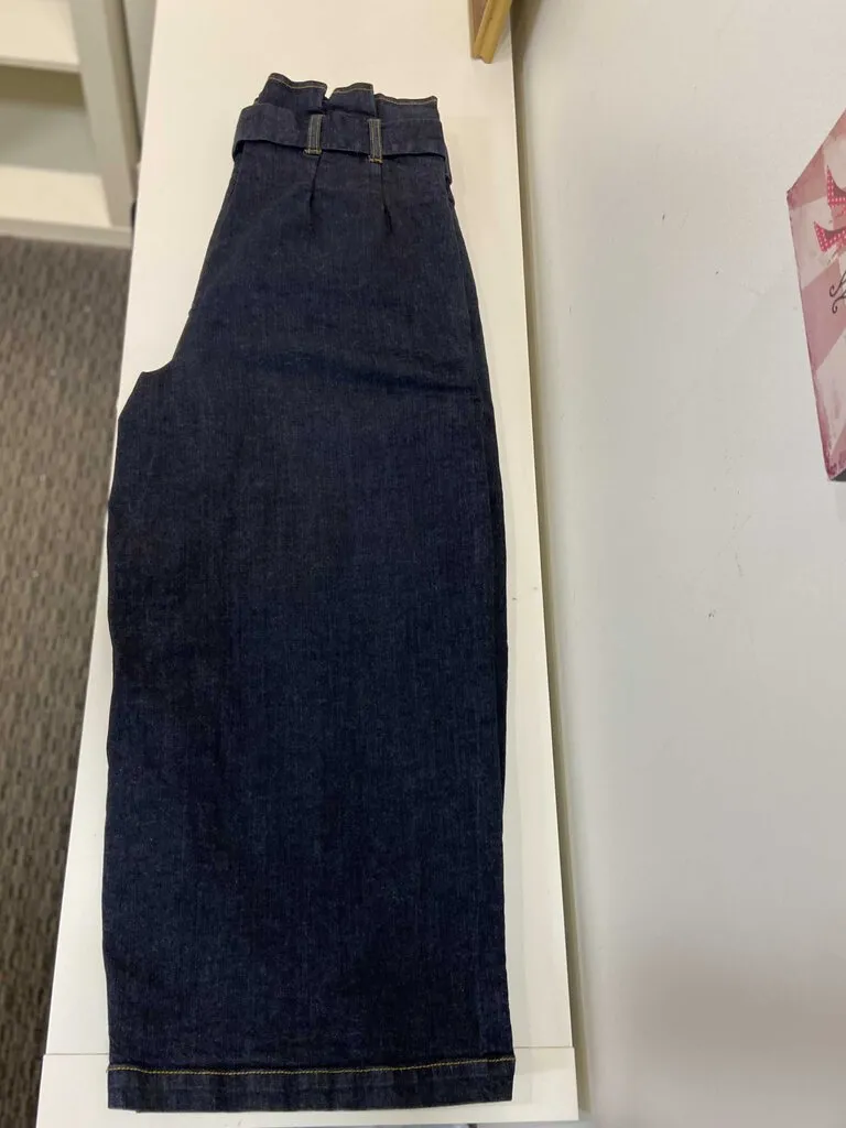 Rachel Rachel Roy paperbag waist wide leg jeans 30