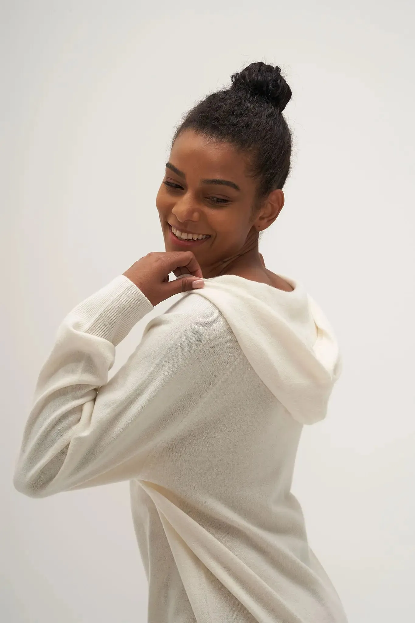 Relaxed Hoodie in Cashmere and Wool