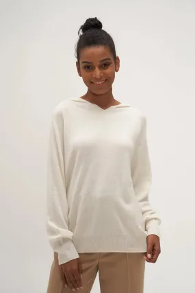 Relaxed Hoodie in Cashmere and Wool