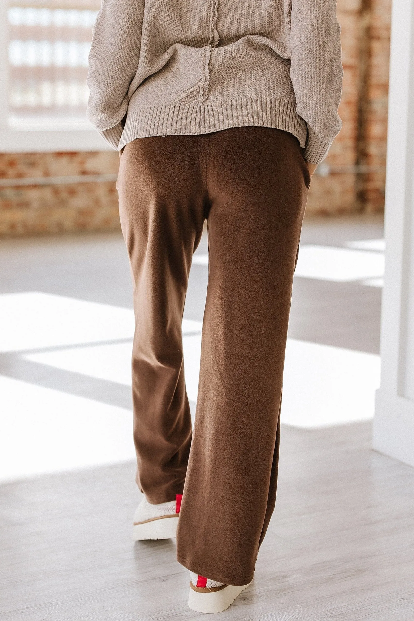 SALE - Sheila Wide Leg Fleece Pants | Size Large