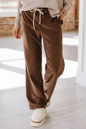 SALE - Sheila Wide Leg Fleece Pants | Size Large