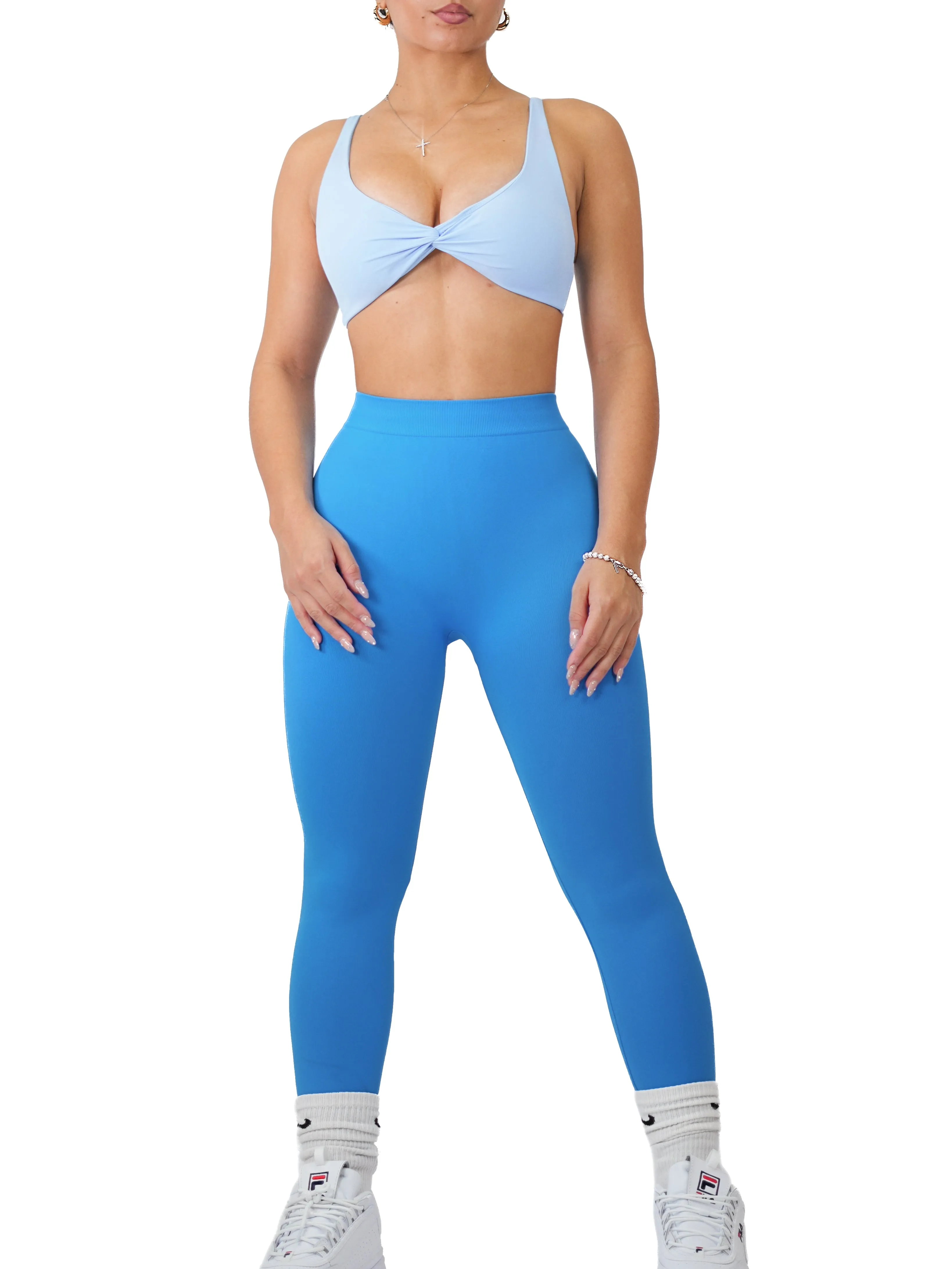 Seamless Low Back Leggings (Adonis Blue)