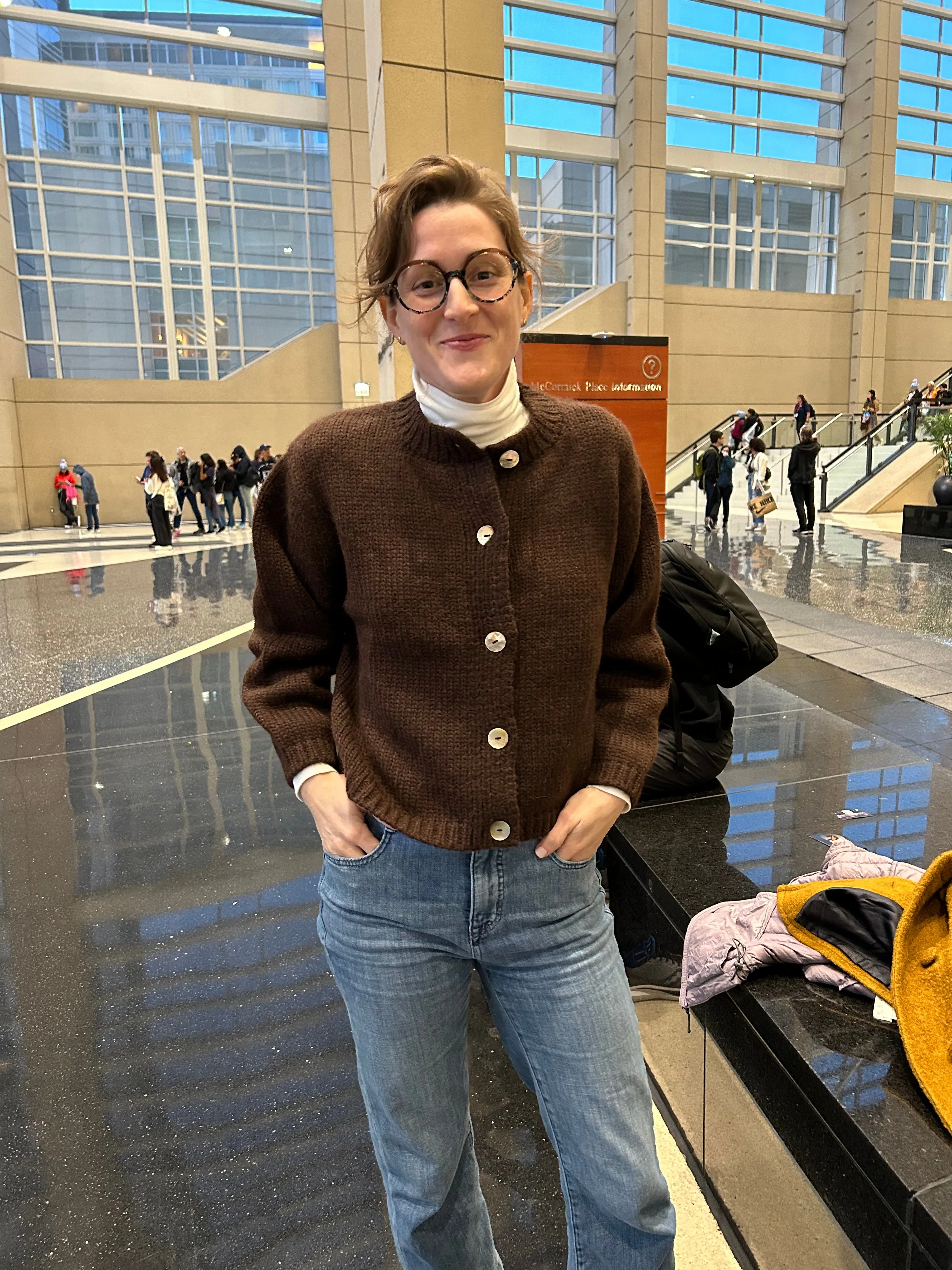 Sheba Cardigan Sweater- Chocolate