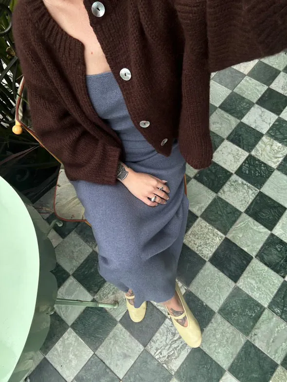 Sheba Cardigan Sweater- Chocolate