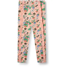 Småfolk Blossom Leggings With Jordbær