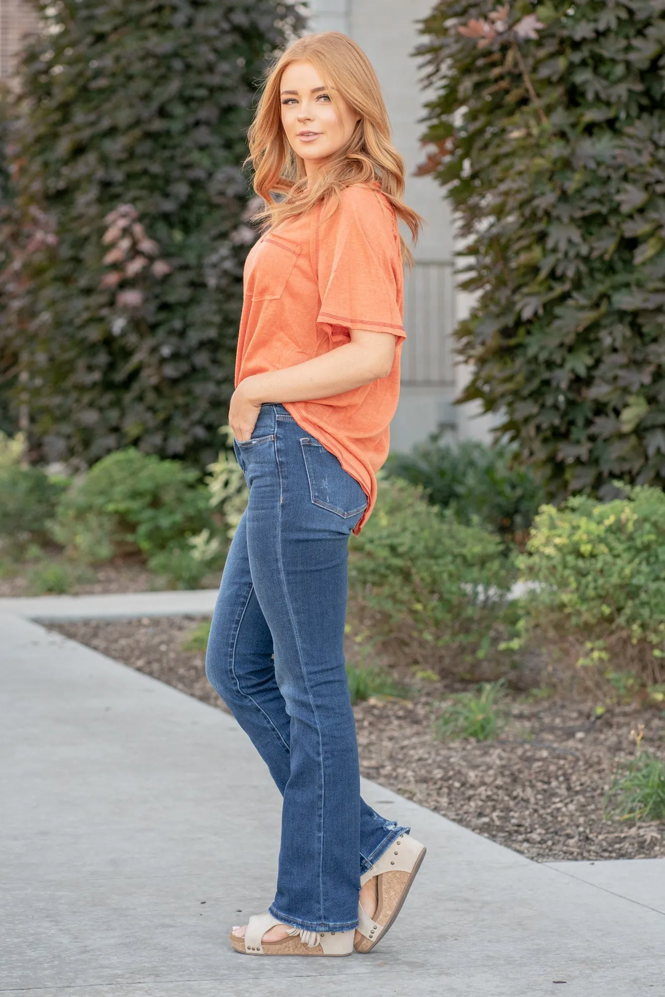 Sparkling High Rise Slim Boot Cut