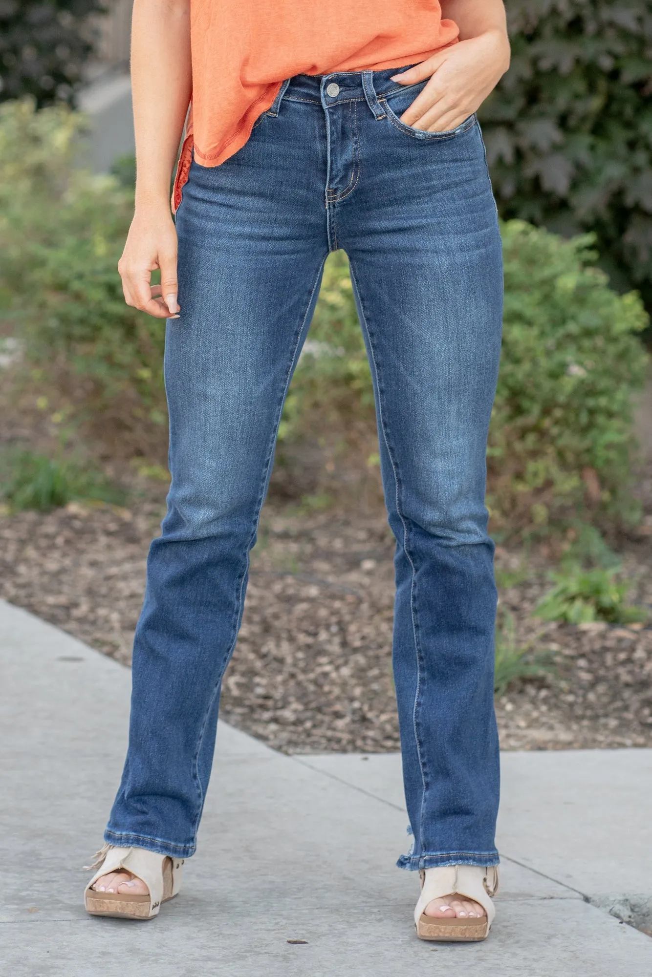 Sparkling High Rise Slim Boot Cut