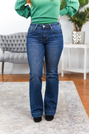 Susie Mid Rise Bootcut Risen Jeans
