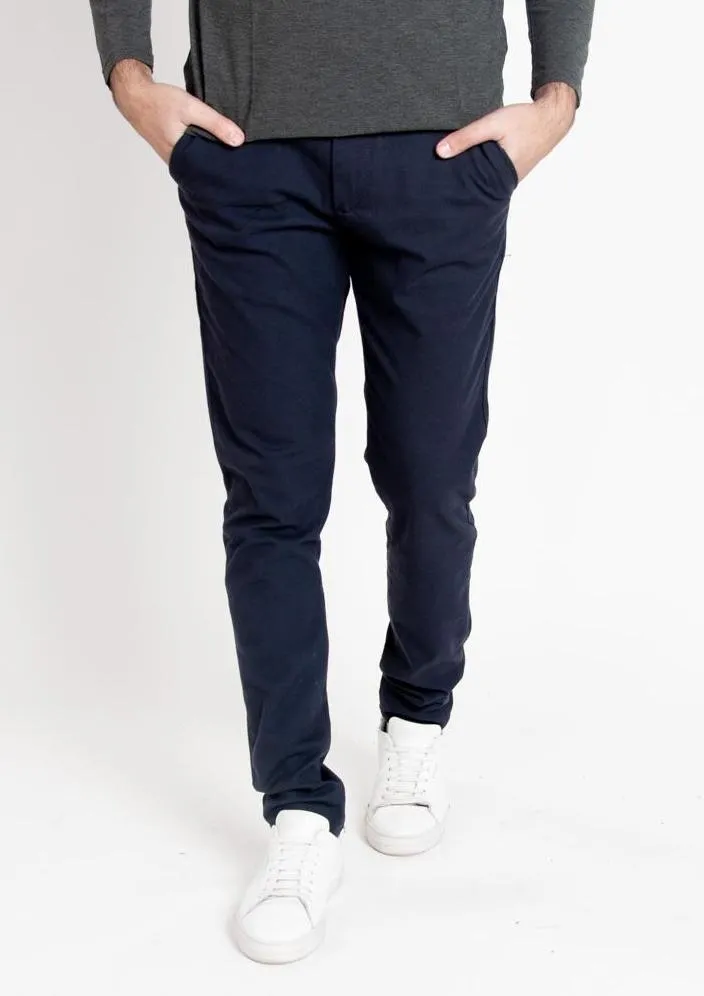 Tapered Trousers - Navy