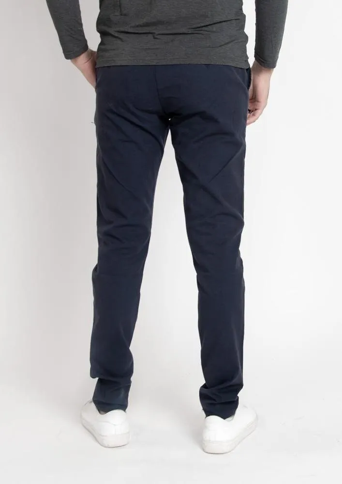 Tapered Trousers - Navy